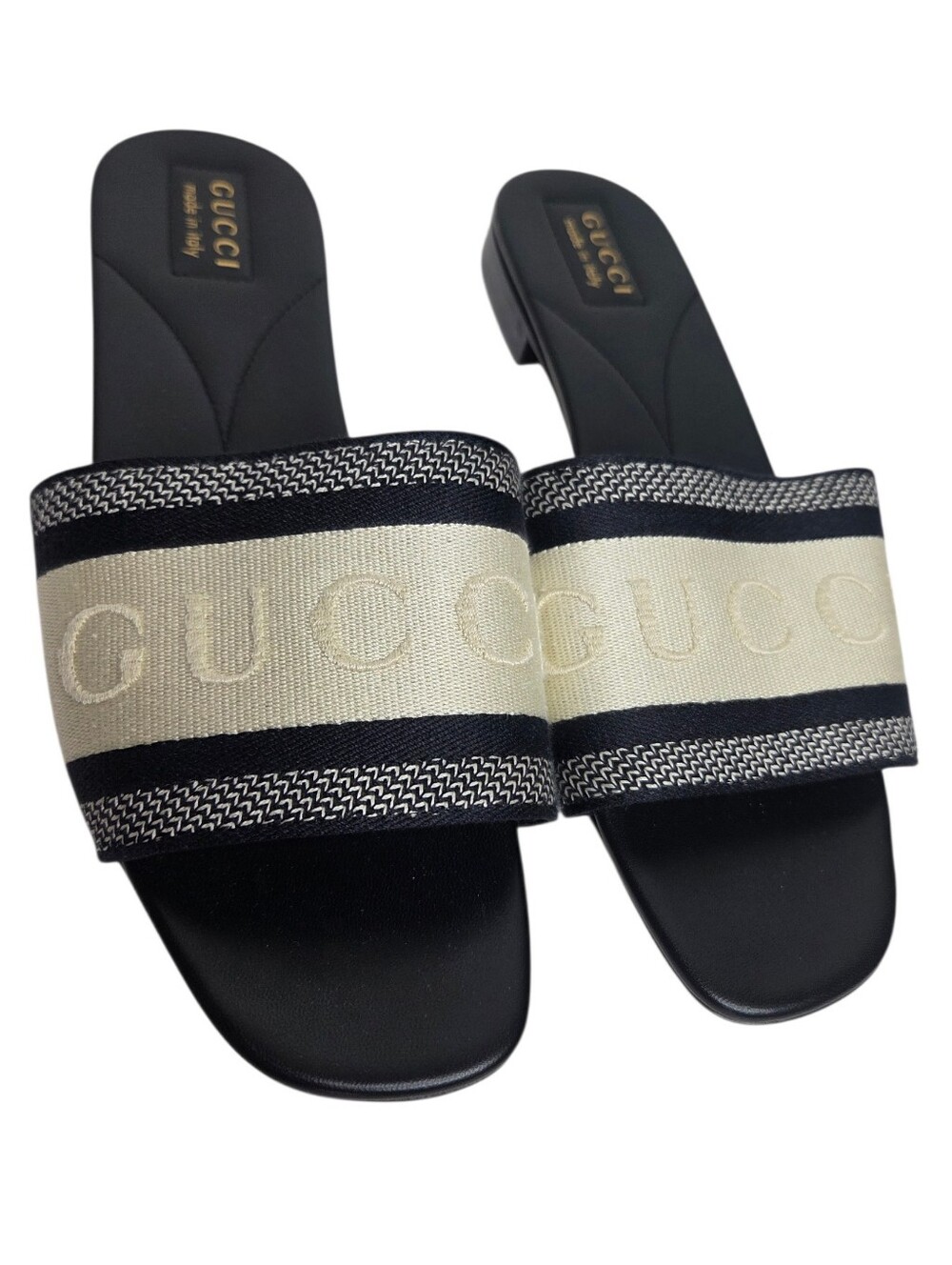 GUCCI Jane Embroidered Logo Slide Sandals - Picture 5 of 14